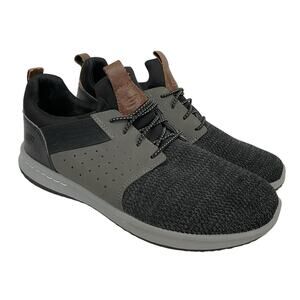 Skechers Sneakers Mens 10.5 Wide Black Gray Delson Camben Air Cooled Memory Foam